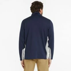 Puma Gamer 1/4 Zip Golf Popover -Putter Sales Puma SS22 Gamer 1 4 Zip Sweater 599127 03 Code SWPUM231 M Navy Blazer model 3