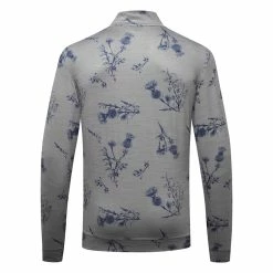 Puma Cloudspun Lowlands 1/4 Zip Golf Popover -Putter Sales Puma Cloudspun Lowlands 1 4 Zip Golf Popover Quiet Shade Heather 537067 02 SWPUM258 Back