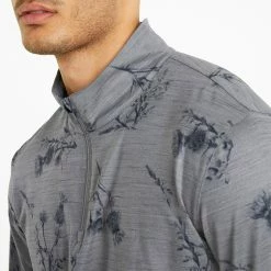 Puma Cloudspun Lowlands 1/4 Zip Golf Popover -Putter Sales Puma Cloudspun Lowlands 1 4 Zip Golf Popover Quiet Shade Heather 537067 02 SWPUM258 Model 2