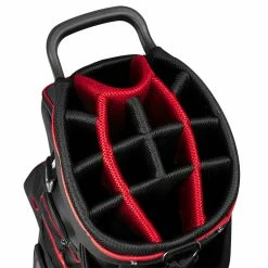 TaylorMade Tour Lite Golf Cart Bag 7 TaylorMade Tour Lite Golf Cart Bag -Putter Sales TaylorMade Tour Lite Golf Cart Bag Black Red 4