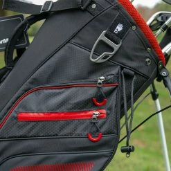 TaylorMade Tour Lite Golf Stand Bag -Putter Sales TaylorMade Tour Lite Golf Stand Bag Black Red 5