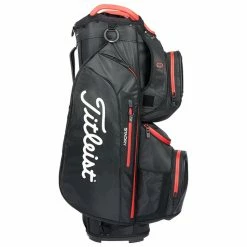 Titleist StaDry 15 Golf Cart Bag -Putter Sales Titleist 2022 Cart 15 Stadry Bag Black Black Red 3
