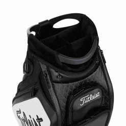 Titleist Golf Tour Staff Bag -Putter Sales Titleist 2022 Golf Tour Staff Bag Black White 6