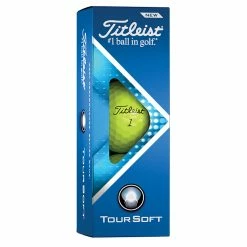 Titleist Tour Soft Golf Balls -Putter Sales Titleist 2022 Tour Soft Golf Balls Yellow 4