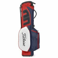 Titleist Players 4 StaDry Golf Stand Bag -Putter Sales Titleist 2023 Players 4 Stadry Stand Bag Navy White Red 3