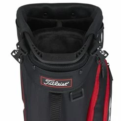 Titleist Players 4 Golf Stand Bag -Putter Sales Titleist 2023 Players 4 Stand Bag Black Black Red 4