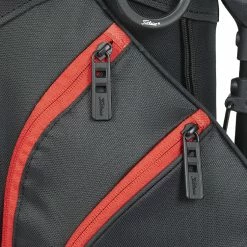 Titleist Players 4 Golf Stand Bag -Putter Sales Titleist 2023 Players 4 Stand Bag Black Black Red 9