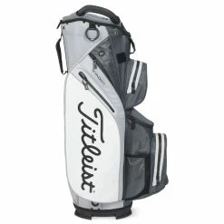 Titleist StaDry 14 Golf Cart Bag -Putter Sales Titleist StaDry 14 Golf Cart Bag Charcoal Grey White 3