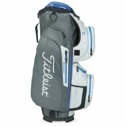 Titleist StaDry 15 Golf Cart Bag -Putter Sales Titleist StaDry 15 Golf Cart Bag Charcoal Grey Royal 3