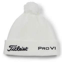 Titleist Tour Pom Pom Golf Beanie -Putter Sales Titleist Tour Pom Pom Golf Beanie White Black 3