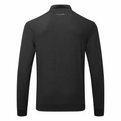 TravisMathew Hot Cocoa 1/2 Zip Golf Sweater -Putter Sales Travis Mathew AW21 Hot Cocoa Sweater 1MV370 0BSH Code SWTRA012 M Black Sharkskin Back