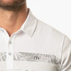 TravisMathew Activate Golf Polo Shirt -Putter Sales Travis Mathew SS21 Activate Golf Polo Shirt 1MW440 SHTRA055 XL White Model 2