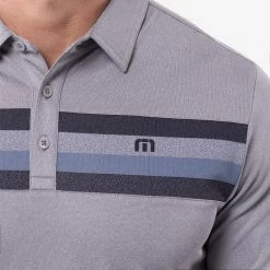 TravisMathew Private Dock Golf Polo Shirt -Putter Sales Travis Mathew SS21 Private Dock Golf Polo Shirt 1MW149 SHTRA054 M Heather Medium Grey Model 2