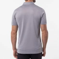 TravisMathew Private Dock Golf Polo Shirt -Putter Sales Travis Mathew SS21 Private Dock Golf Polo Shirt 1MW149 SHTRA054 M Heather Medium Grey Model 3