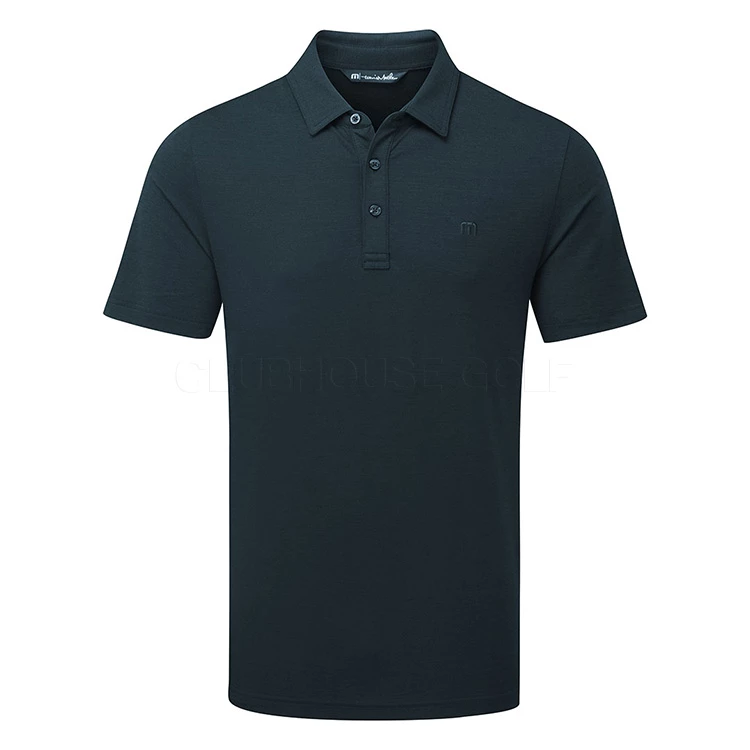 TravisMathew The Heater Golf Polo Shirt Black 1 TravisMathew The Heater Golf Polo Shirt Black