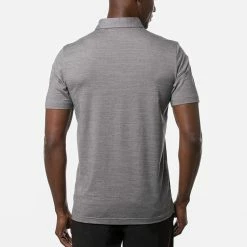 TravisMathew The Heater Golf Polo Shirt Black -Putter Sales Travis Mathew SS21 The Heater Golf Polo Shirt 1MW395 Code SHTRA037 M Sleet Quit Shade model 3