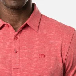 TravisMathew The Heater Golf Polo Shirt Black -Putter Sales Travis Mathew SS21 The Heater Golf Polo Shirt 1MW395 Code SHTRA039 M Heather Scooter model 2