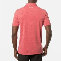 TravisMathew The Heater Golf Polo Shirt Black -Putter Sales Travis Mathew SS21 The Heater Golf Polo Shirt 1MW395 Code SHTRA039 M Heather Scooter model 3