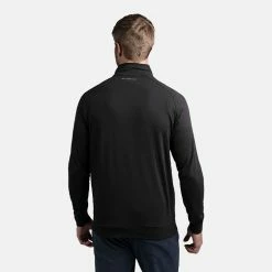 TravisMathew Zachary 1/2 Zip Golf Sweater -Putter Sales Travis Mathew SS21 Zachary Sweater 1MQ470 0BLK Code SWTRA006 Black Model 3