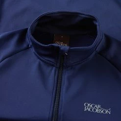 Oscarjacobson Oscar Jacobson Trent Tour 1/2 Zip Golf Sweater 4 Oscarjacobson Oscar Jacobson Trent Tour 1/2 Zip Golf Sweater -Putter Sales Trent Tour Jacket OJTOP0021 Code SWOSC179 Solid Navy Detail