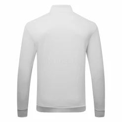 Underarmour Under Armour Fleece 1/4 Zip Golf Sweater -Putter Sales Under Armour AW22 1 4 Zip Sweater 1373358 014 SWUND173 XL Halo Gray Black Back