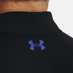 Underarmour Under Armour Performance Blocked Golf Polo Shirt -Putter Sales Under Armour AW22 Performance Blocked Polo Shirt 1370109 002 SHUND294 XXXL Black Versa Blue Versa Blue Model 2