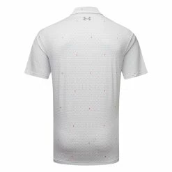 Underarmour Under Armour Playoff 2.0 Flag Print Golf Polo Shirt -Putter Sales Under Armour AW22 Playoff 2.0 Flag Print Polo Shirt 1327037 146 SHUND301 L White Halo Gray Steel Back