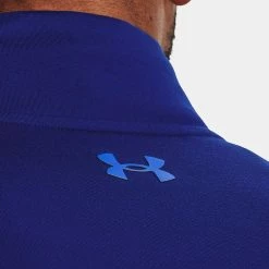 Underarmour Under Armour Storm 1/2 Zip Golf Sweater -Putter Sales Under Armour AW22 Storm Midlayer 1 2 Zip Sweater 1370119 456 SWUND179 XL Bauhaus Blue Versa Blue Bauhaus Blue Model 2
