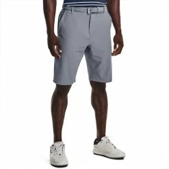 Underarmour Under Armour Drive Taper Golf Shorts -Putter Sales Under Armour SS22 Drive Taper Golf Shorts 1370086 035 TSUND042 Steel Halo Gray Model 1