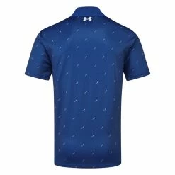 Underarmour Under Armour Performance 3.0 Deuces Golf Polo Shirt 5 Underarmour Under Armour Performance 3.0 Deuces Golf Polo Shirt -Putter Sales Under Armour SS23 Performance 3.0 Deuces Polo Shirt 1377378 471 SHUND319 S Blue Mirage Glacier Blue White Back