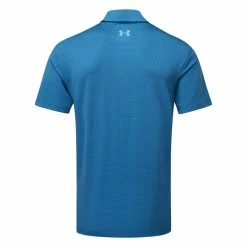 Underarmour Under Armour Playoff 3.0 Core Stripe Golf Polo Shirt -Putter Sales Under Armour SS23 Playoff 3.0 Core Stripe Polo Shirt 1378676 471 SHUND324 S Blue Mirage Glacier Blue Glacier Blue Back