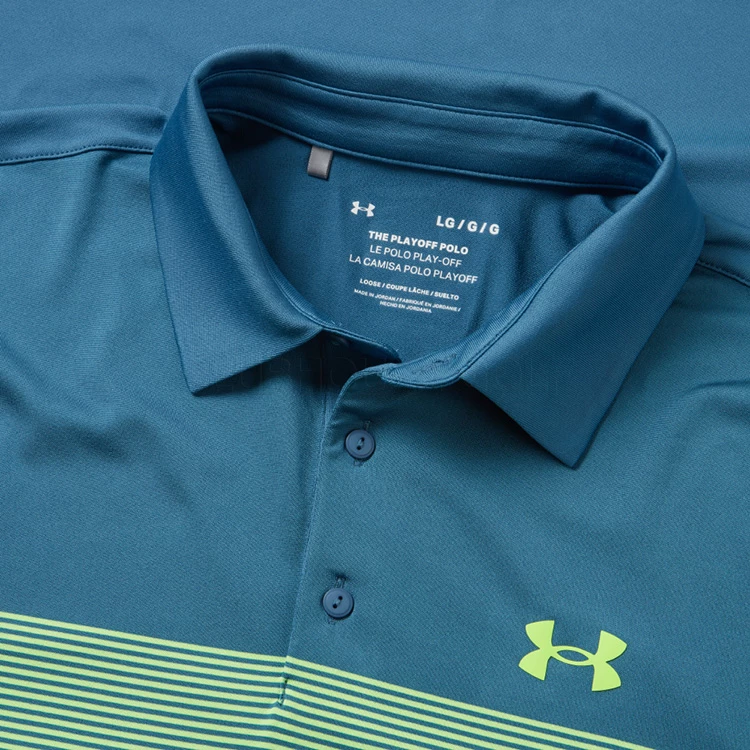Underarmour Under Armour Playoff 3.0 Low Round Stripe Golf Polo Shirt 2 Underarmour Under Armour Playoff 3.0 Low Round Stripe Golf Polo Shirt - Image 2