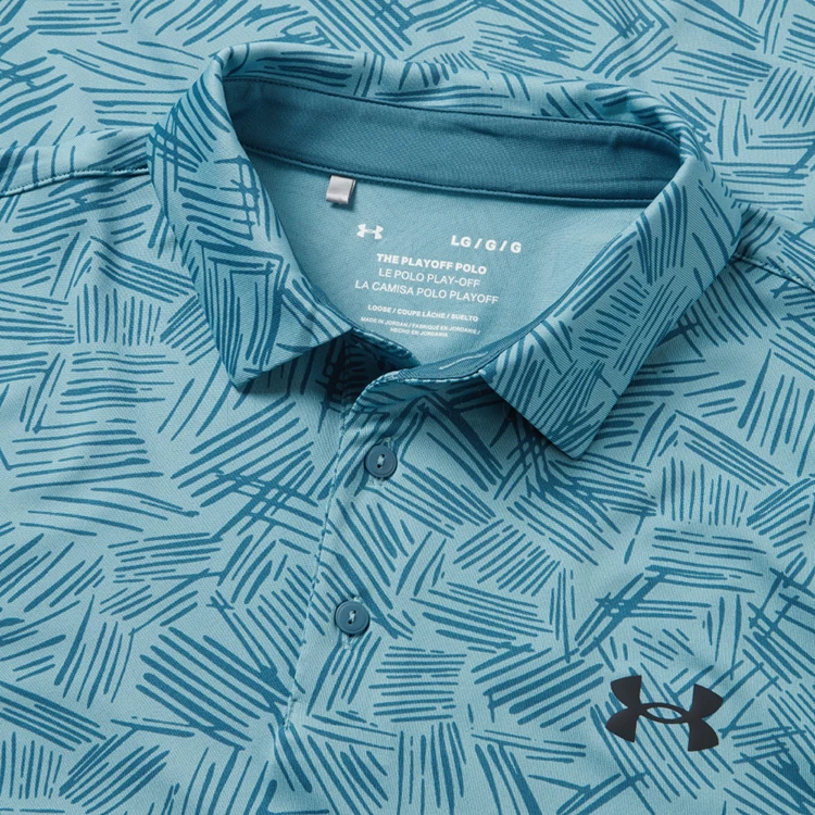 Underarmour Under Armour Playoff 3.0 Palm Sketch Stripe Golf Polo Shirt 2 Underarmour Under Armour Playoff 3.0 Palm Sketch Stripe Golf Polo Shirt - Image 2