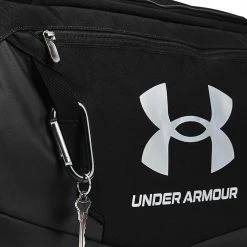 Underarmour Under Armour Undeniable 5.0 Golf Duffle Bag -Putter Sales Under Armour Undeniable 5.0 Duffle Bag Black Black Metallic Silver 5