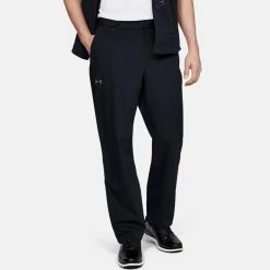 Underarmour Under Armour Storm Proof Waterproof Golf Pants -Putter Sales Under Armour AW19 Storm Proof Rain Waterproof Pants 1342718 001 Code WPUND005 Black Pitch Gray Model 1