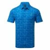 Adidas Jacquard Lines Primegreen Golf Polo Shirt