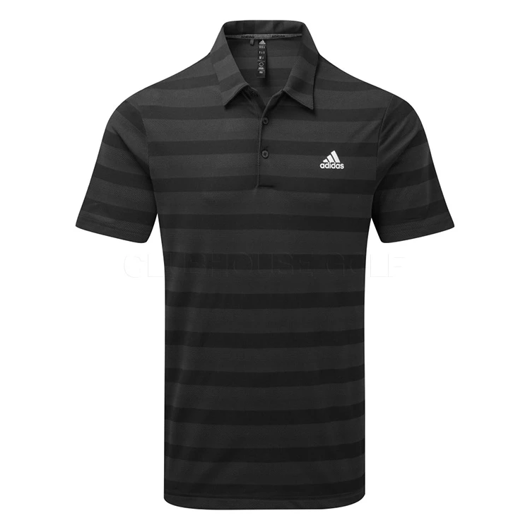 Adidas Two Colour Stripe Primegreen Golf Polo Shirt 1 Adidas Two Colour Stripe Primegreen Golf Polo Shirt