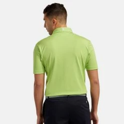 FootJoy Stretch Pique Solid Golf Polo Shirt -Putter Sales footjoy pique ss shirt ath 91818 lime Model 3
