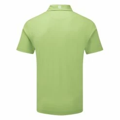 FootJoy Stretch Pique Solid Golf Polo Shirt -Putter Sales footjoy pique ss shirt ath 91818 lime back