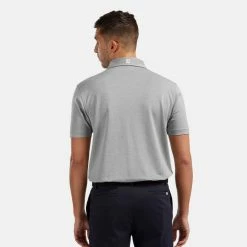 FootJoy Stretch Pique Solid Golf Polo Shirt 11 FootJoy Stretch Pique Solid Golf Polo Shirt -Putter Sales footjoy pique ss shirt ath 91819 hthr gry Model 3
