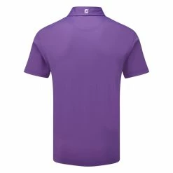 FootJoy Stretch Pique Solid Golf Polo Shirt -Putter Sales footjoy pique ss shirt ath 91820 purple back