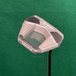 NEW TaylorMade Spider S Platinum Single-Bend 34" Putter W/ Super Stroke & HC