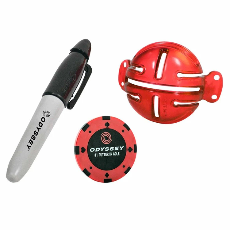 Odyssey Straight Shot Alignment Ball Marker & Poker Chip 1 Odyssey Straight Shot Alignment Ball Marker & Poker Chip
